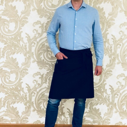 Фартук поварской черный