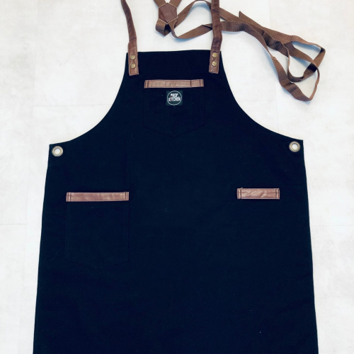 Фартук джинсовый чёрный